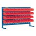RAYONNAGE A PERSIENNE AVEC BACS, 32 BACS, 36" LA X 8-1/4" P X 22" H