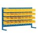 RAYONNAGE A PERSIENNE AVEC BACS, 32 BACS, 36" LA X 8-1/4" P X 22" H