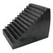 CALE-ROUE EN CAOUTCHOUC 9-1/2PO x 6-1/2PO x 7-1/2PO  NOIR