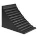 CALE-ROUE EN CAOUTCHOUC 9-7/8PO x 7-1/8PO x 7-1/2PO NOIR