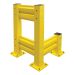 BARRIERE DE SECURITE DE QUALITE INDUSTRIELLE, ACIER, 31" LO X 12" H, JAUNE SECURITE