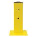 POTEAU POUR BARRIERE DE SECURITE, ACIER, 5" LO X 17" H, JAUNE SECURITE