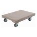 CHARIOTS EN BOIS FRANC - USAGE MOYEN, ROUES EN POLYOLEFINE, CAPACITE DE 900 LB, 18" LA X 24" P X 7" H