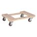 Socle roulant en bois dur 18 X 30, 900LBS CAP