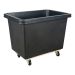 CHARIOT-CAISSE EN A PAROIS EFFILEES, POLYETHYLENE, 37" LO X 26" LA X 30" H, VOLUME 9 PIÂ³, CAPACITE 500 LB