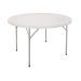 TABLE PLIANTE, RONDE, 60" L X 60" LA, POLYETHYLENE, BLANC