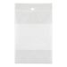 SAC CLAIR 3''X4''X2 MIL, AVEC BANDE BLANCHE (PAQUET DE 100)
