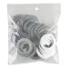 SACS EN POLY, REFERMABLE, 4" X 4", 2 MILS