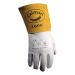 Caiman gp1600m 1600 qualité première gants de soudage mig/tig, m, cuir/Kevlar, or/naturel, manchette