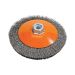 SAUCER-CUP CRIMPED BRUSH 4'' X 5/8-11 0.012" WIRE