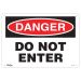 ENSEIGNE Â«DO NOT ENTERÂ», 10" X 14", PLASTIQUE, ANGLAIS