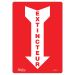 ENSEIGNE AVEC FLECHE ''EXTINCTEUR'', 10'' X 7'', VINYLE, FRANCAIS AVEC PICTOGRAMME