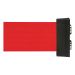 BARRIERE A FIXATION MURALE AVEC RUBAN MAGNETIQUE, ACIER, FIXATION PAR VIS, 7', RUBAN ROUGE