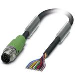 Sensor/actuator cable SAC-12P-MS/ 5,0-PUR SCO