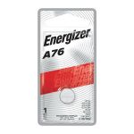 Energizer Holdings E1109000 PILE BOUTON  A76BPZ, DIOXYDE DE MANGANÈSE, 1.5 V CC NOMINAL, 150 MAH NOMINAL, A76